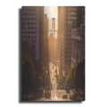 Luxe Metal Art 'Morning Trolley 2' by Bruce Getty, Metal Wall Art
