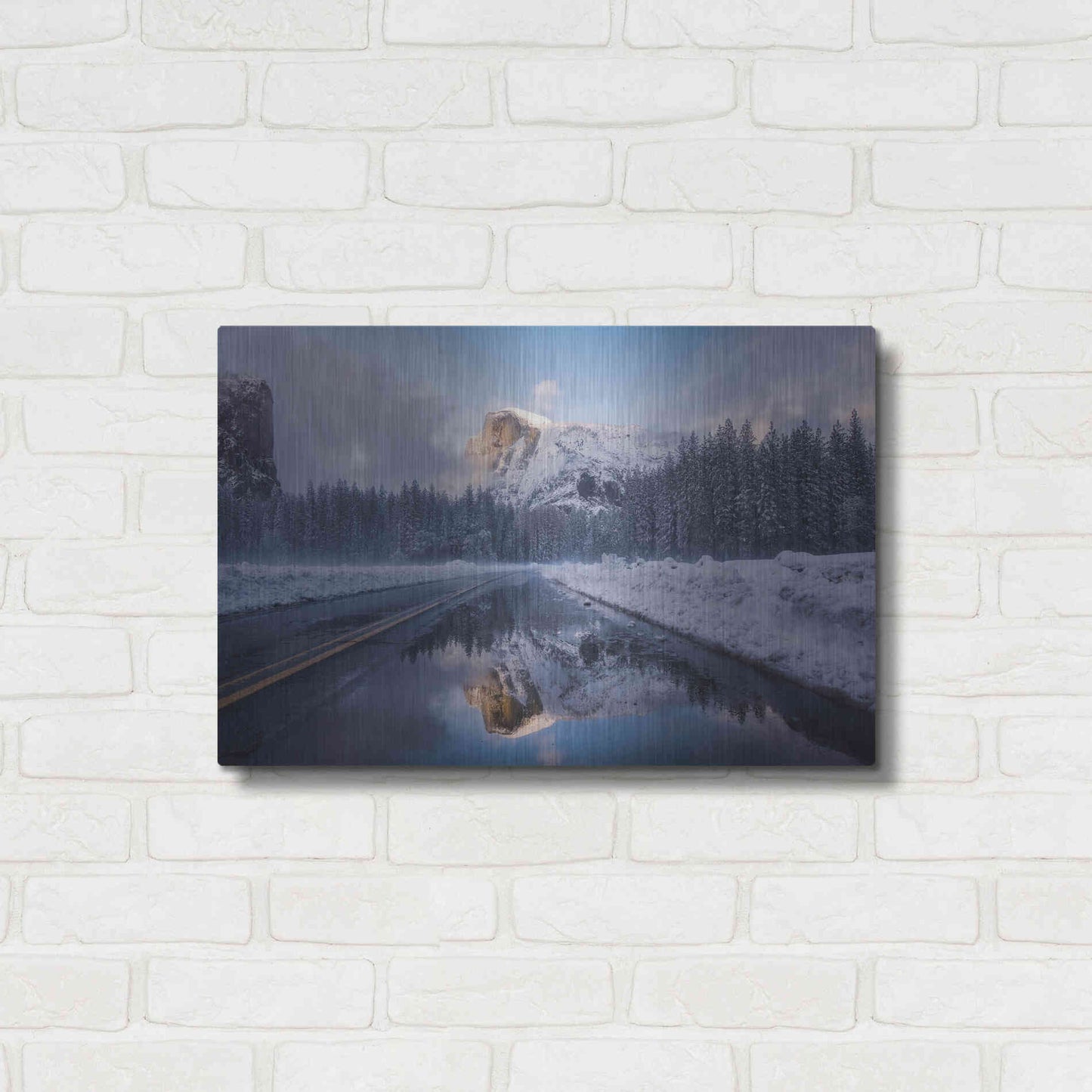 Luxe Metal Art 'Roadside Reflection 2' by Bruce Getty, Metal Wall Art,24x16