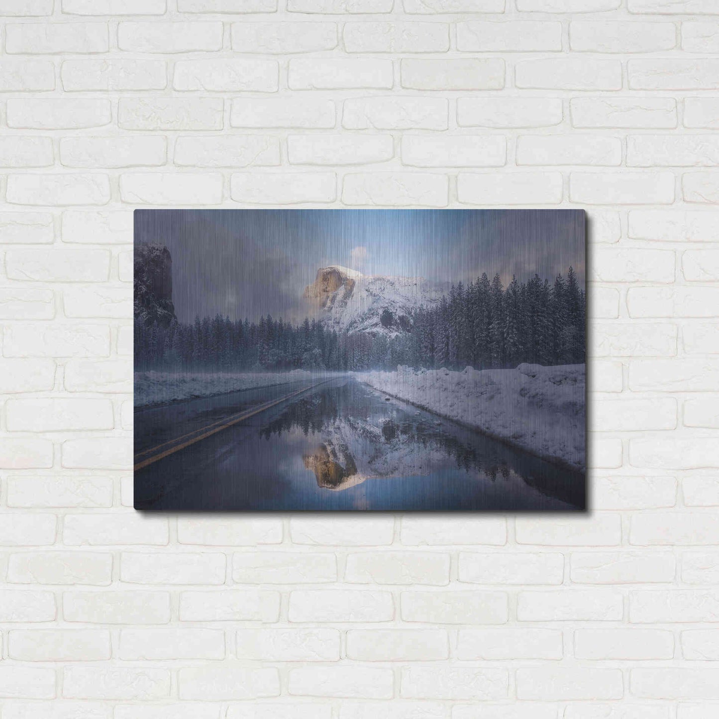 Luxe Metal Art 'Roadside Reflection 2' by Bruce Getty, Metal Wall Art,36x24