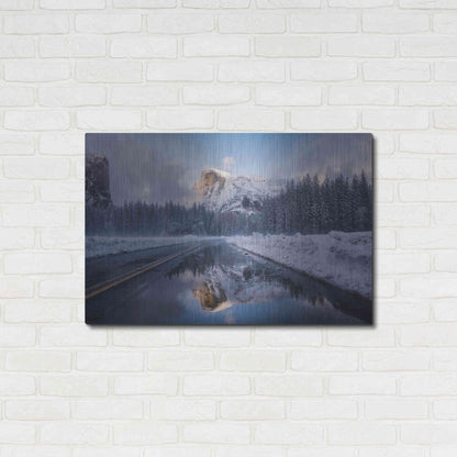 Luxe Metal Art 'Roadside Reflection 2' by Bruce Getty, Metal Wall Art,36x24