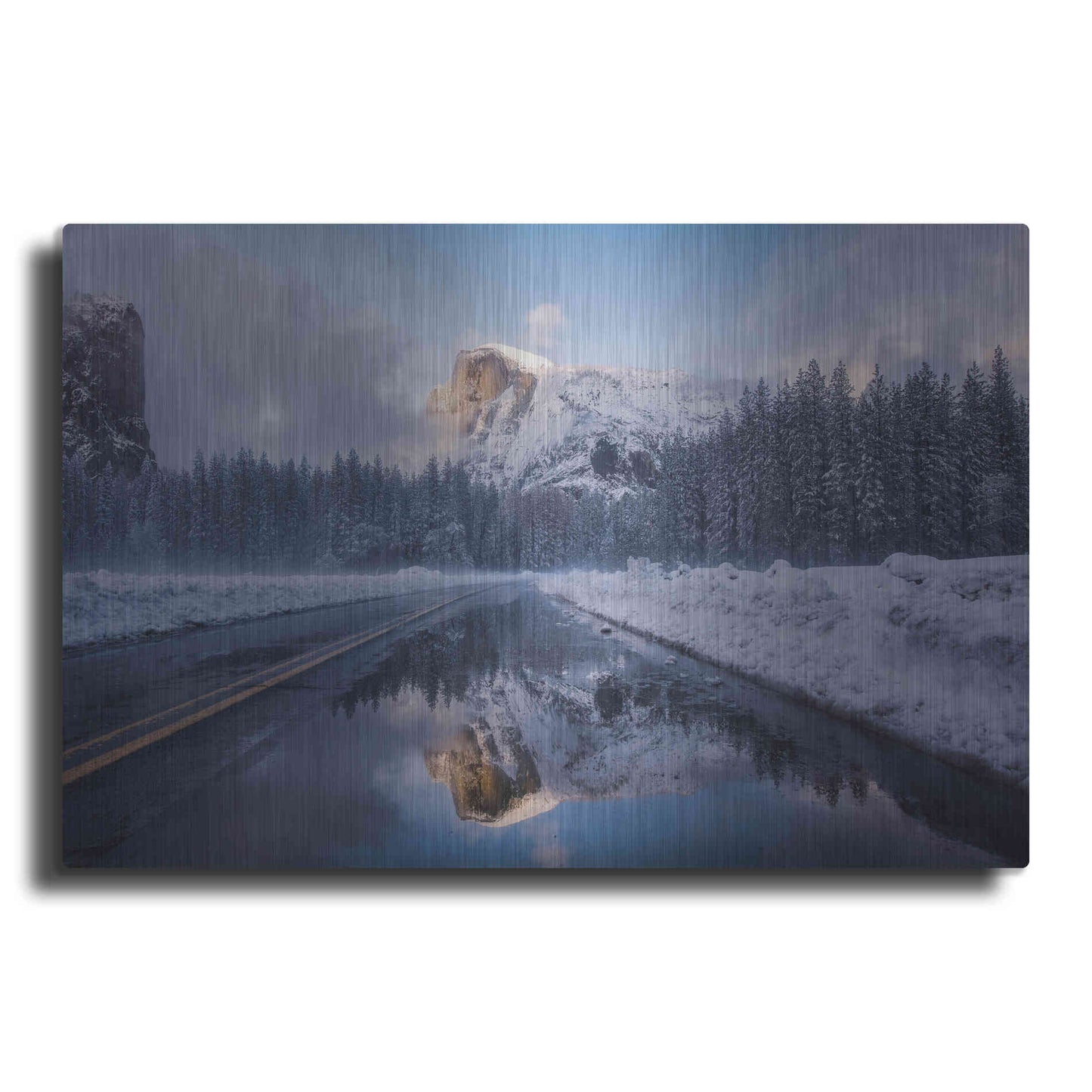Luxe Metal Art 'Roadside Reflection 2' by Bruce Getty, Metal Wall Art