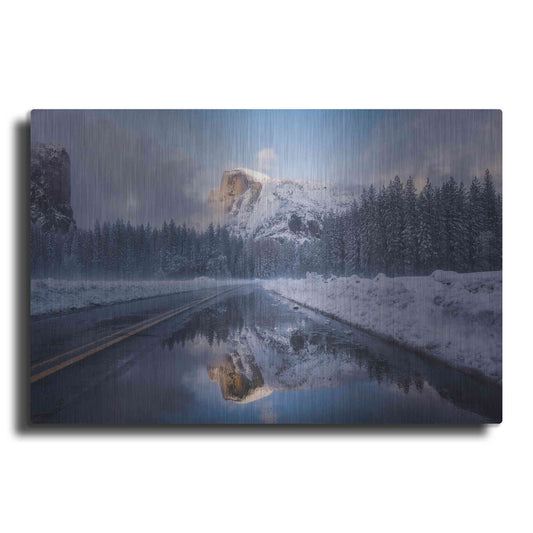 Luxe Metal Art 'Roadside Reflection 2' by Bruce Getty, Metal Wall Art