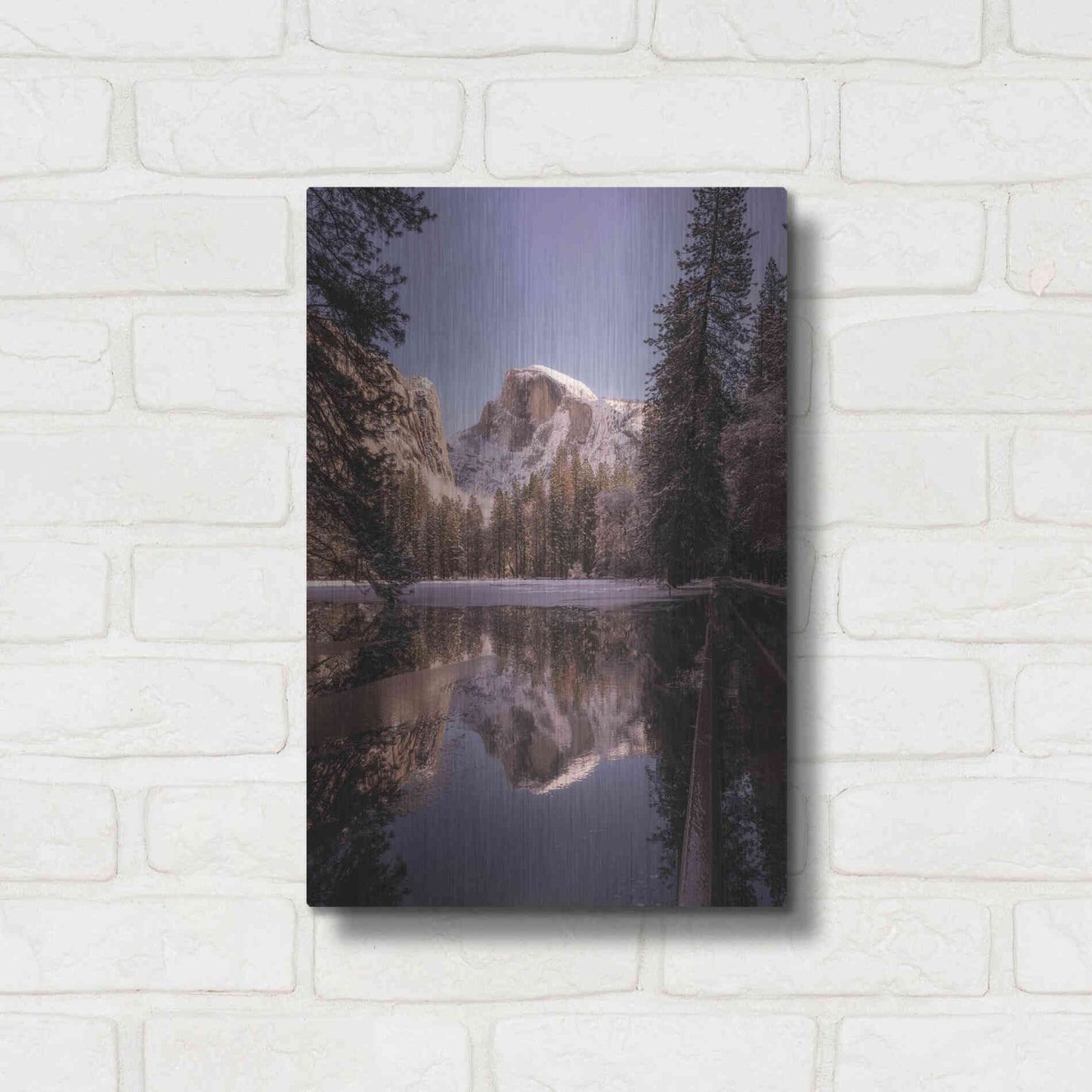 Luxe Metal Art 'Roadside Reflection' by Bruce Getty, Metal Wall Art,12x16