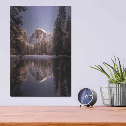 Luxe Metal Art 'Roadside Reflection' by Bruce Getty, Metal Wall Art,12x16