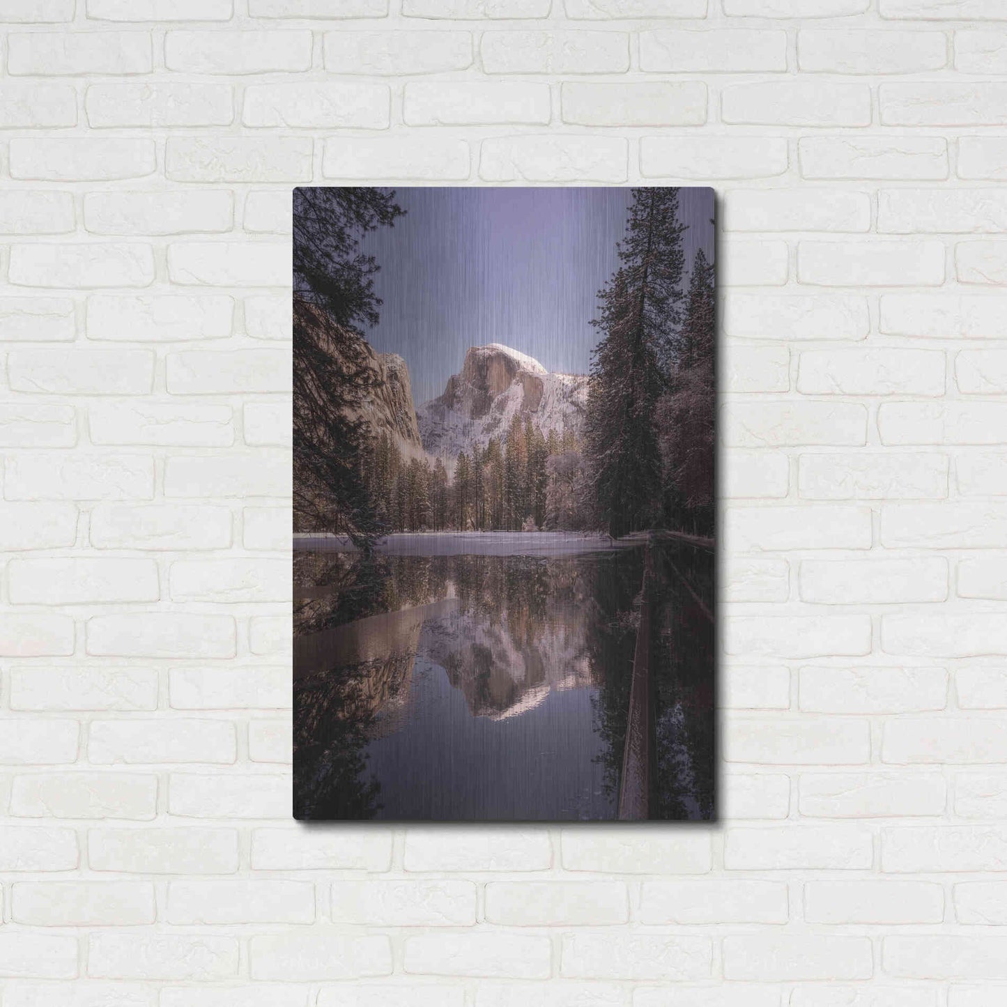 Luxe Metal Art 'Roadside Reflection' by Bruce Getty, Metal Wall Art,24x36