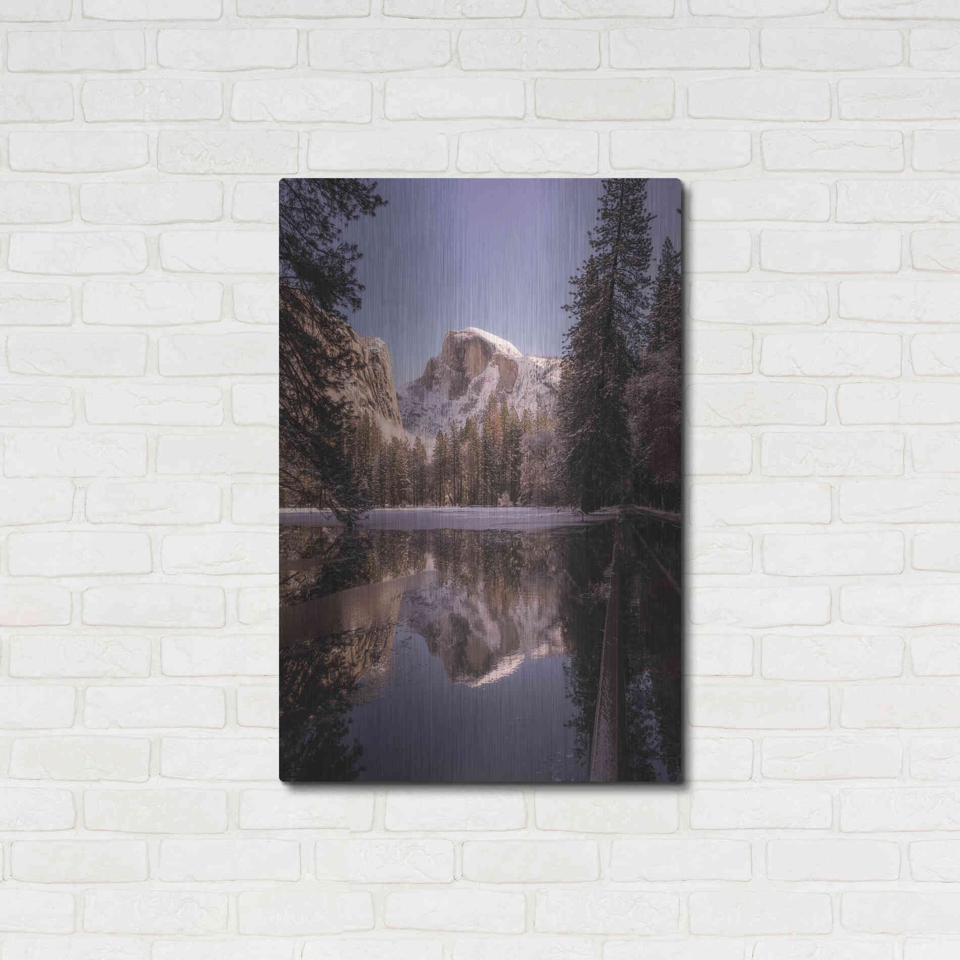 Luxe Metal Art 'Roadside Reflection' by Bruce Getty, Metal Wall Art,24x36