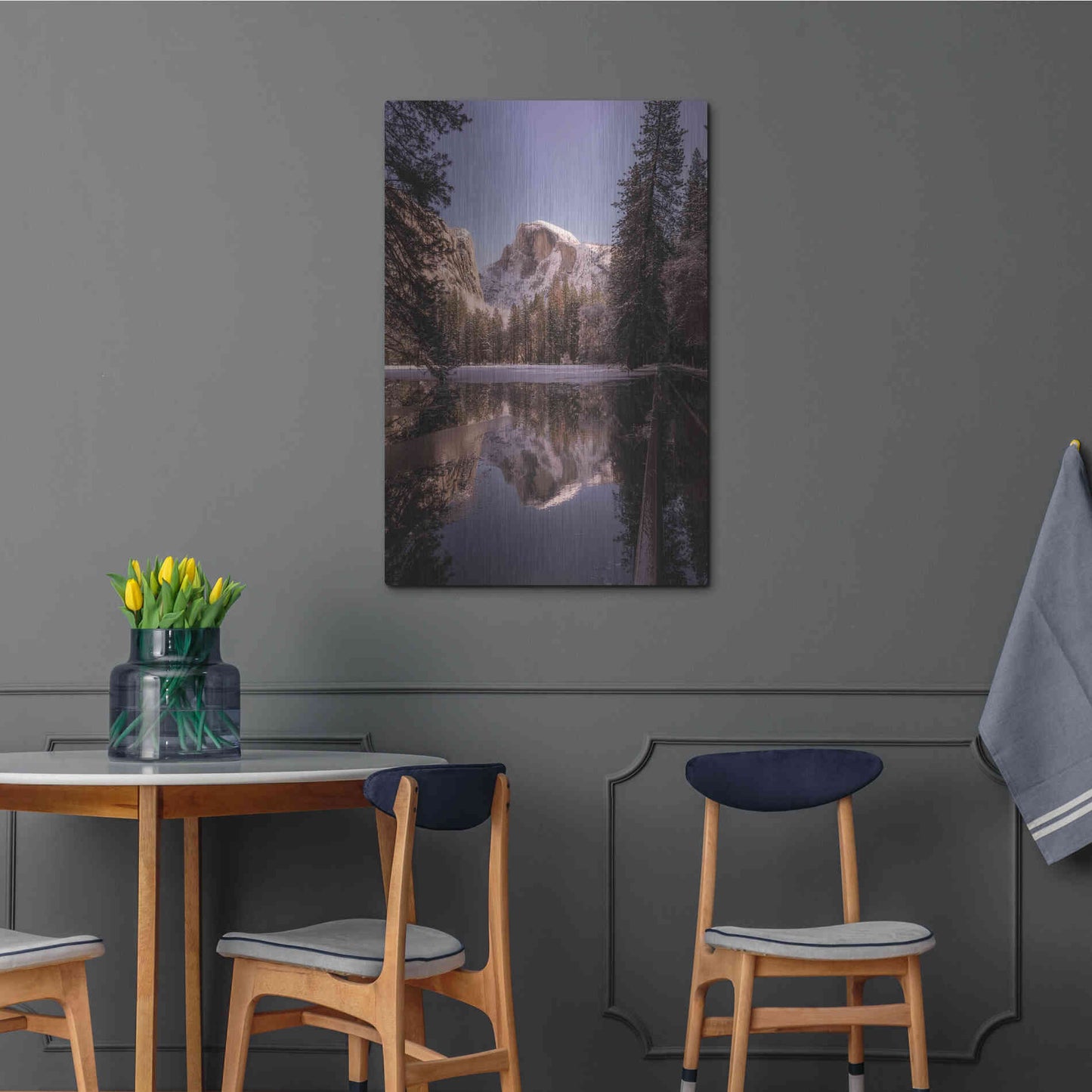 Luxe Metal Art 'Roadside Reflection' by Bruce Getty, Metal Wall Art,24x36