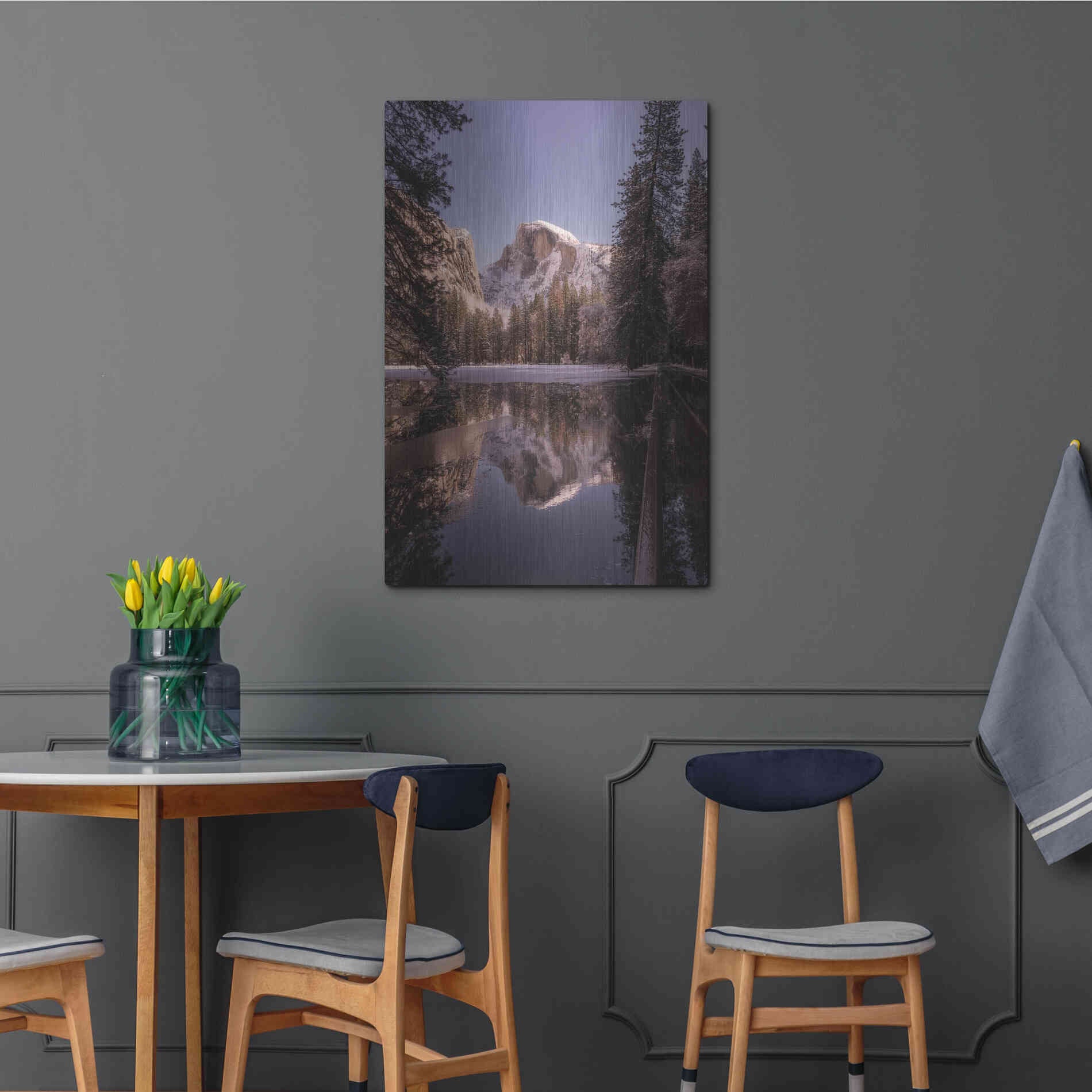 Luxe Metal Art 'Roadside Reflection' by Bruce Getty, Metal Wall Art,24x36