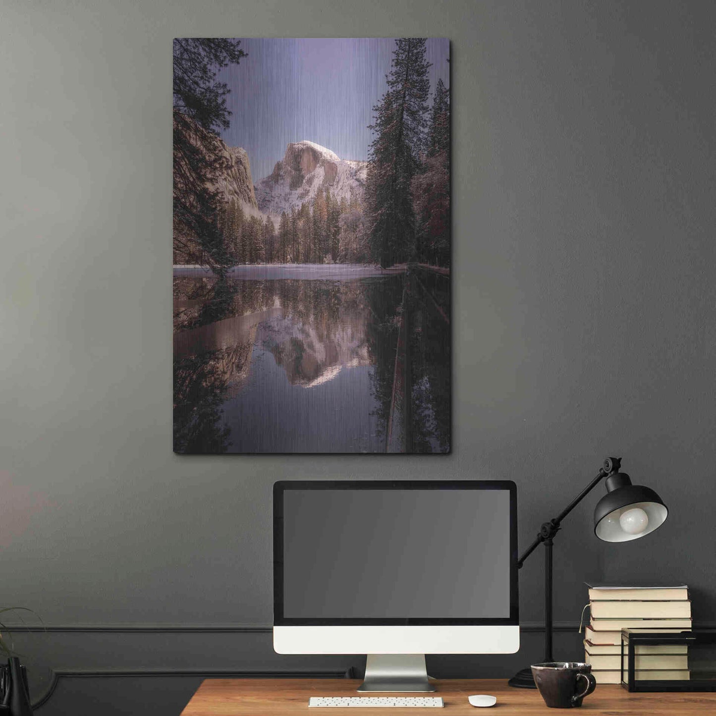 Luxe Metal Art 'Roadside Reflection' by Bruce Getty, Metal Wall Art,24x36