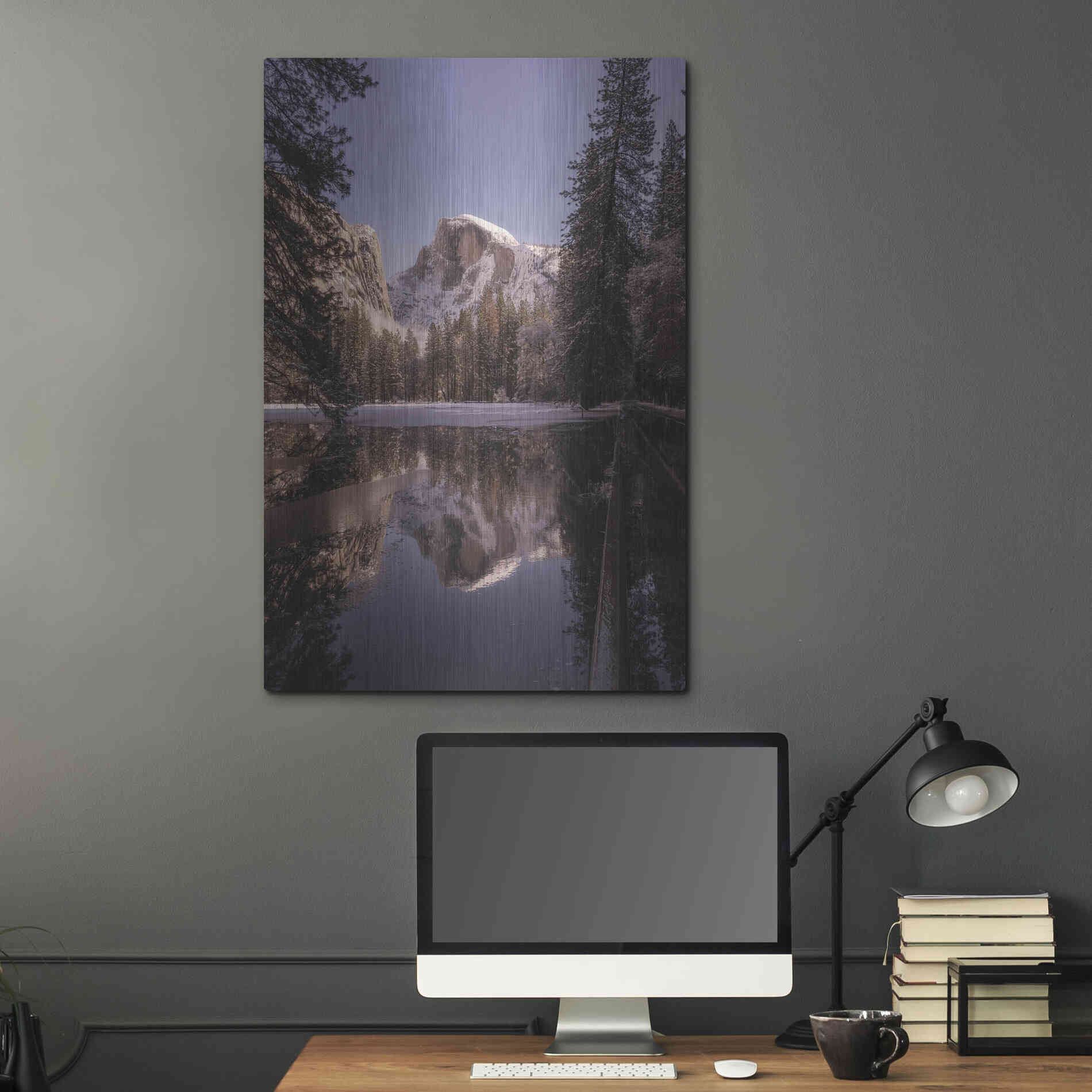 Luxe Metal Art 'Roadside Reflection' by Bruce Getty, Metal Wall Art,24x36