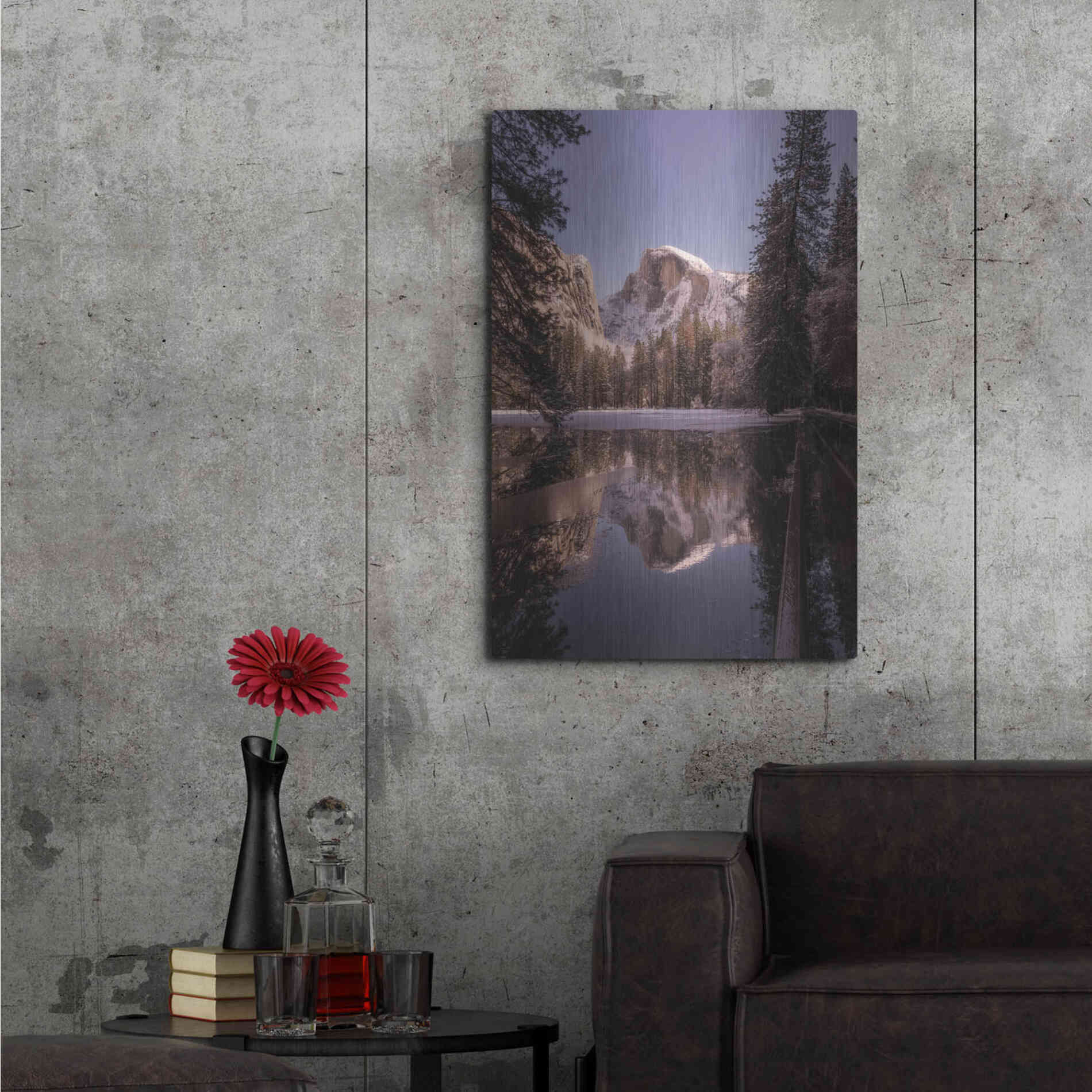 Luxe Metal Art 'Roadside Reflection' by Bruce Getty, Metal Wall Art,24x36