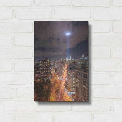 Luxe Metal Art 'Rooftop Break' by Bruce Getty, Metal Wall Art,12x16
