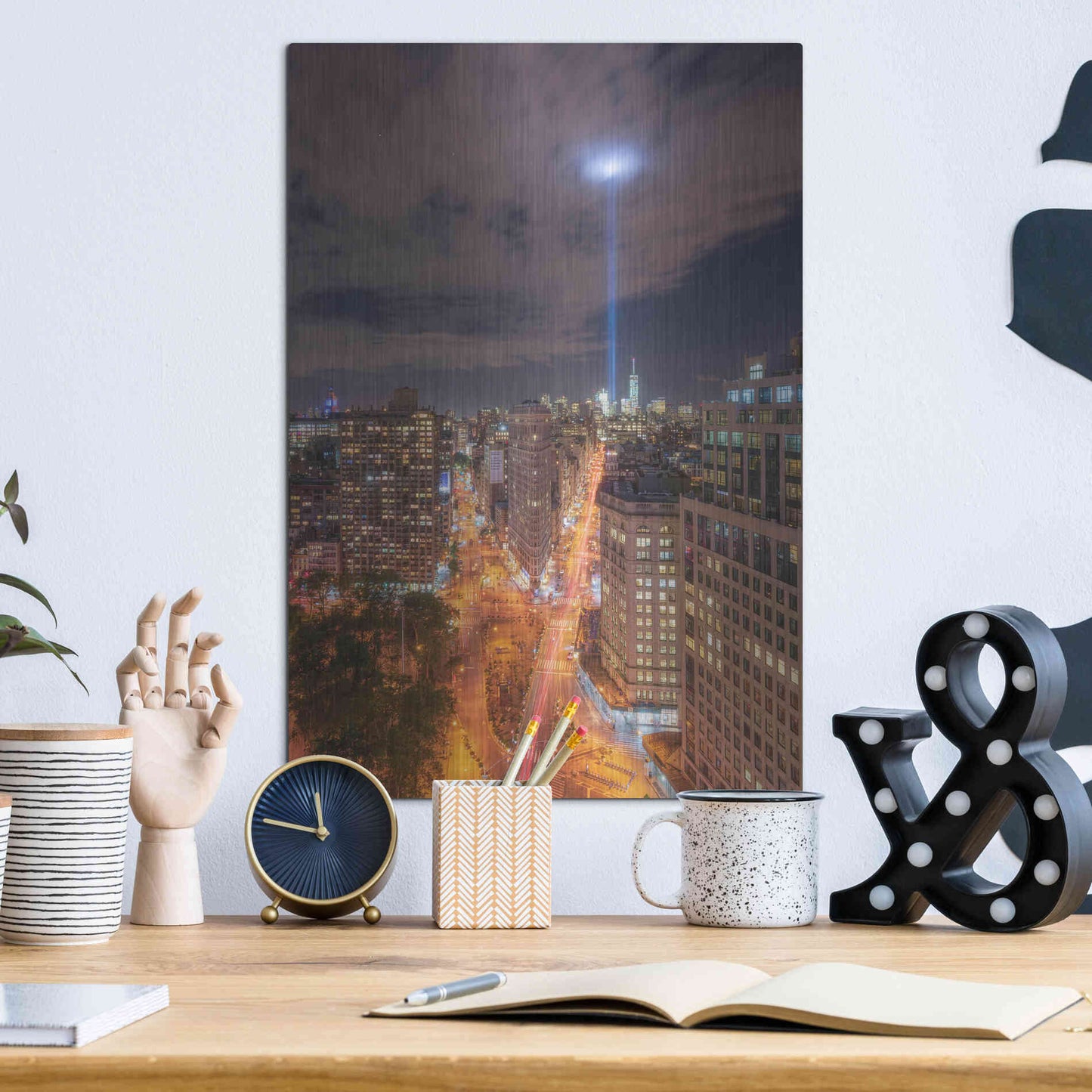 Luxe Metal Art 'Rooftop Break' by Bruce Getty, Metal Wall Art,12x16