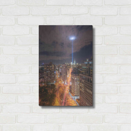 Luxe Metal Art 'Rooftop Break' by Bruce Getty, Metal Wall Art,16x24