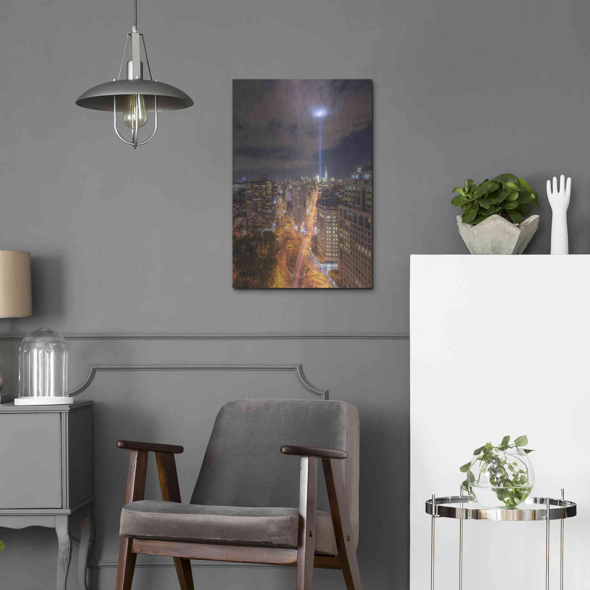 Luxe Metal Art 'Rooftop Break' by Bruce Getty, Metal Wall Art,16x24