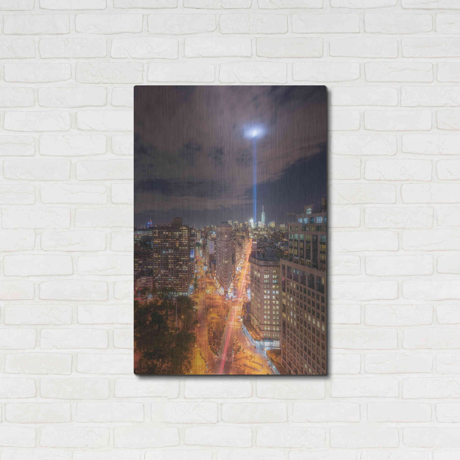 Luxe Metal Art 'Rooftop Break' by Bruce Getty, Metal Wall Art,24x36