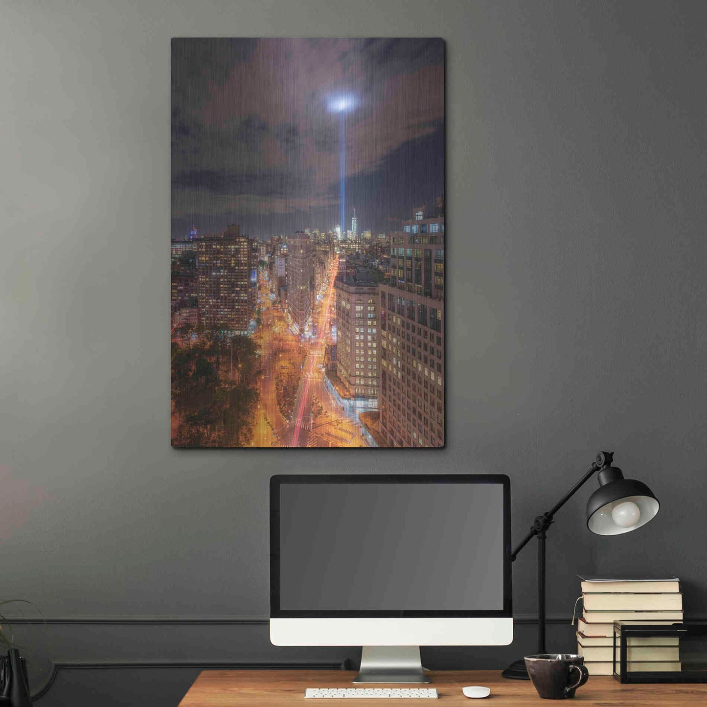 Luxe Metal Art 'Rooftop Break' by Bruce Getty, Metal Wall Art,24x36