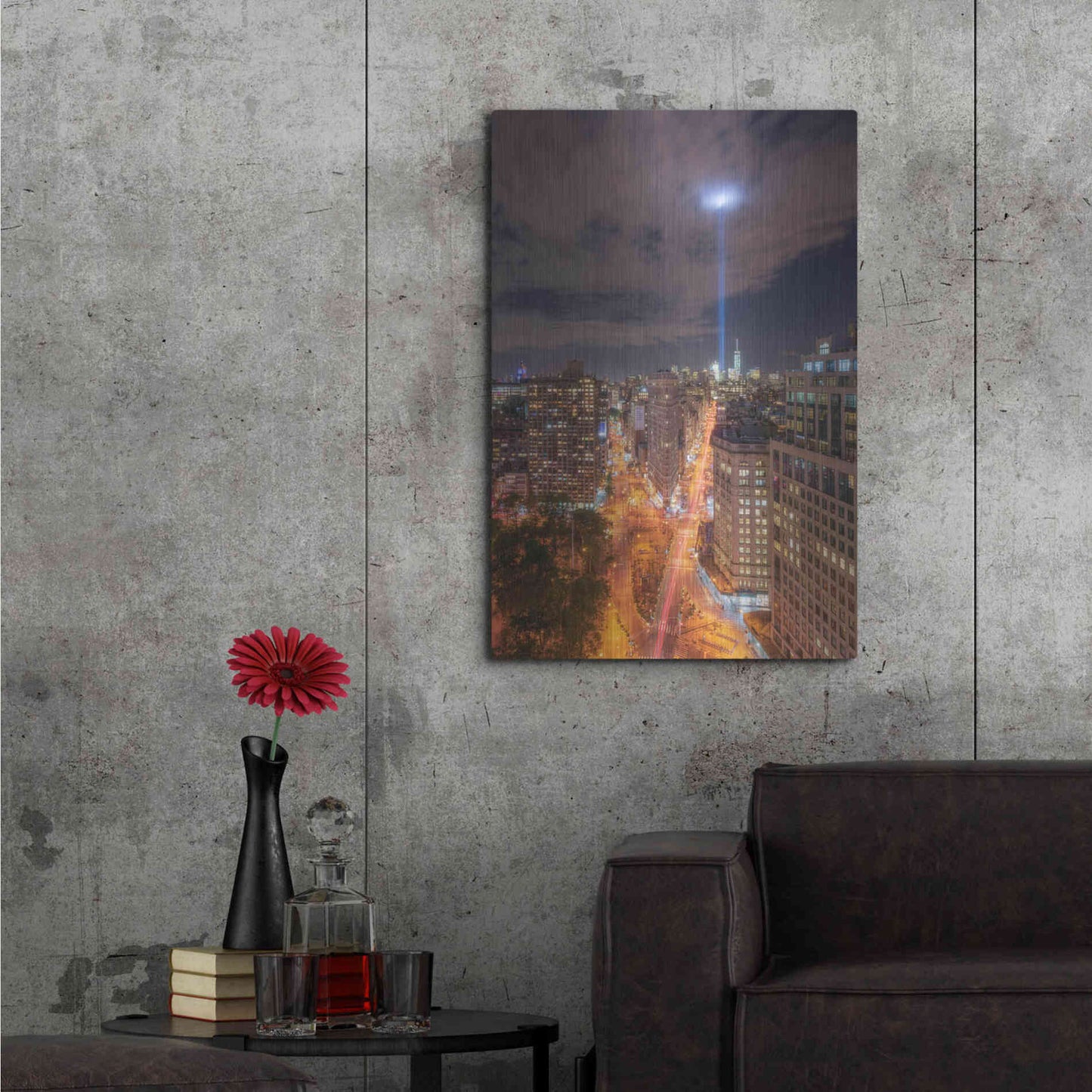 Luxe Metal Art 'Rooftop Break' by Bruce Getty, Metal Wall Art,24x36