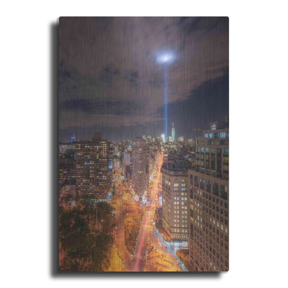 Luxe Metal Art 'Rooftop Break' by Bruce Getty, Metal Wall Art
