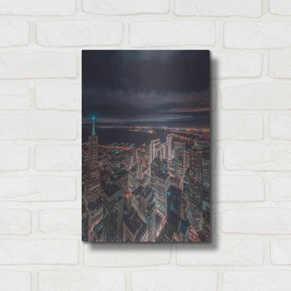 Luxe Metal Art 'San Francisco Look Down 5' by Bruce Getty, Metal Wall Art,12x16