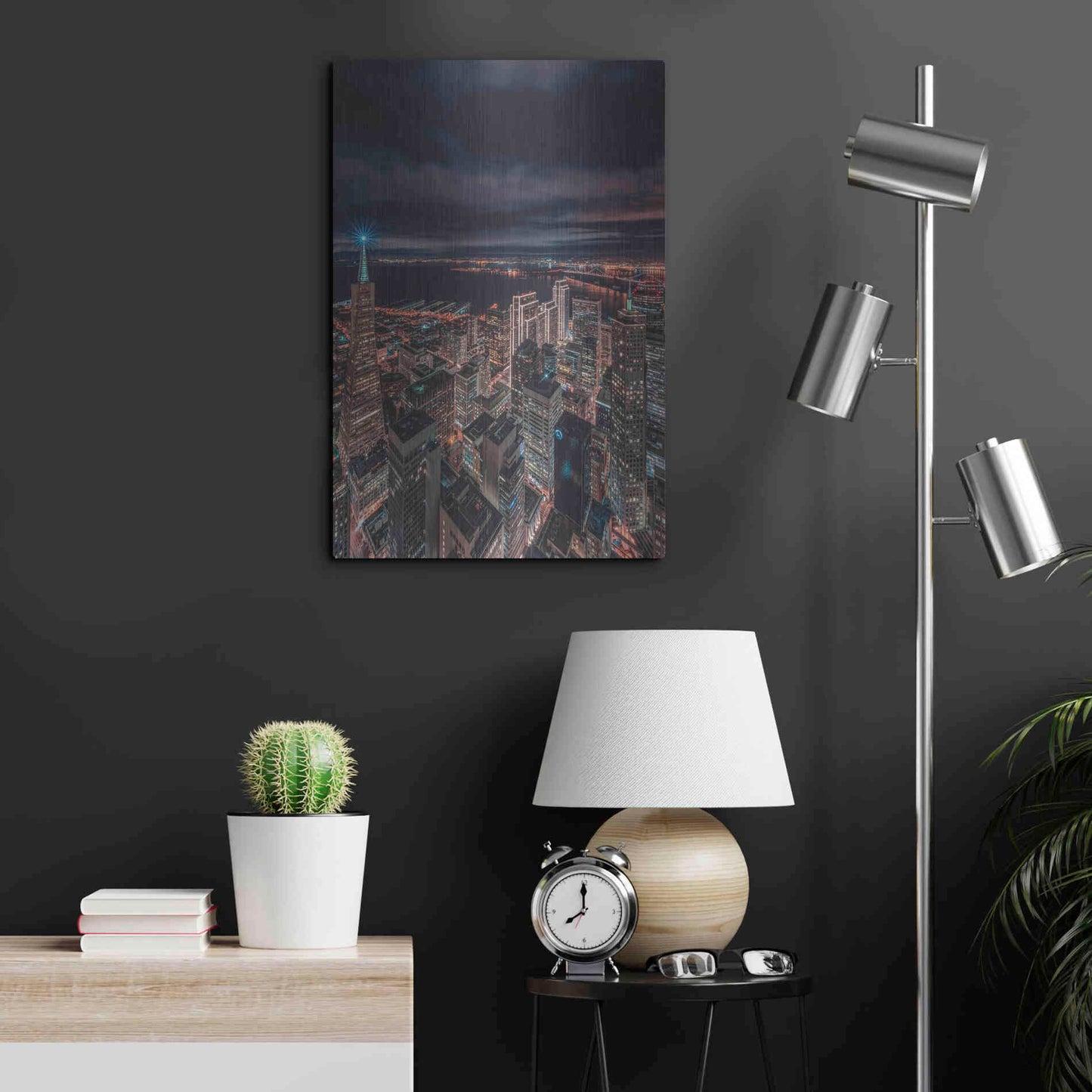 Luxe Metal Art 'San Francisco Look Down 5' by Bruce Getty, Metal Wall Art,16x24