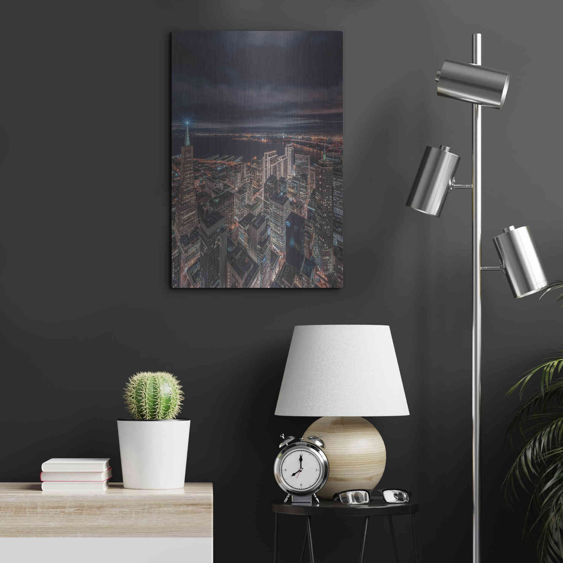 Luxe Metal Art 'San Francisco Look Down 5' by Bruce Getty, Metal Wall Art,16x24