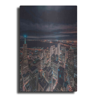 Luxe Metal Art 'San Francisco Look Down 5' by Bruce Getty, Metal Wall Art