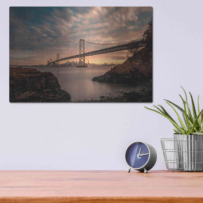 Luxe Metal Art 'San Francisco’s Stretch' by Bruce Getty, Metal Wall Art,16x12