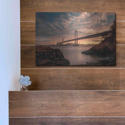 Luxe Metal Art 'San Francisco’s Stretch' by Bruce Getty, Metal Wall Art,16x12