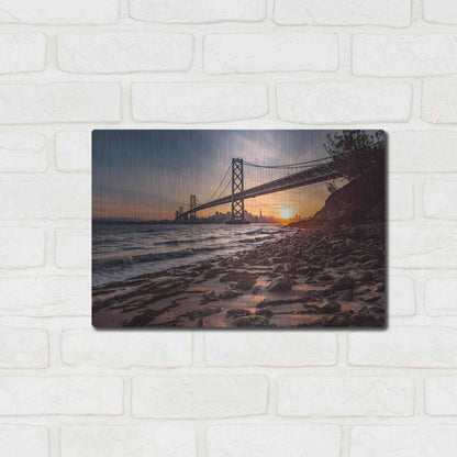 Luxe Metal Art 'Sunset from the Island 2' by Bruce Getty, Metal Wall Art,16x12