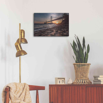 Luxe Metal Art 'Sunset from the Island 2' by Bruce Getty, Metal Wall Art,24x16