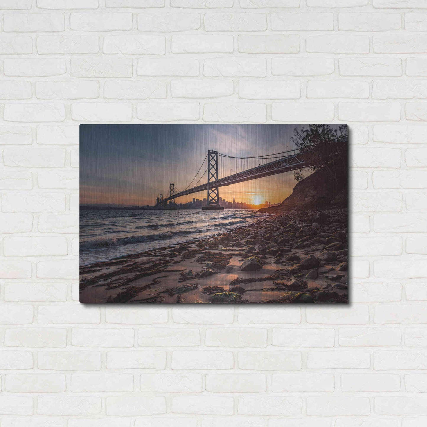 Luxe Metal Art 'Sunset from the Island 2' by Bruce Getty, Metal Wall Art,36x24