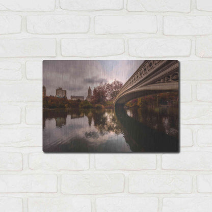 Luxe Metal Art 'The Bow Bridge' by Bruce Getty, Metal Wall Art,16x12