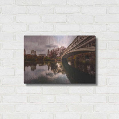 Luxe Metal Art 'The Bow Bridge' by Bruce Getty, Metal Wall Art,24x16