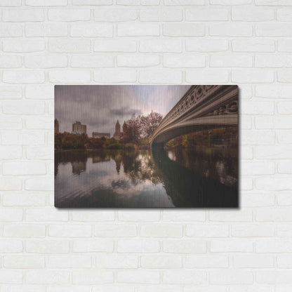 Luxe Metal Art 'The Bow Bridge' by Bruce Getty, Metal Wall Art,36x24