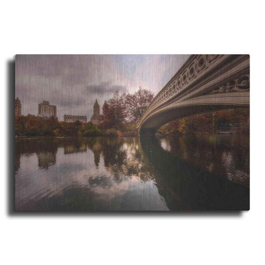 Luxe Metal Art 'The Bow Bridge' by Bruce Getty, Metal Wall Art