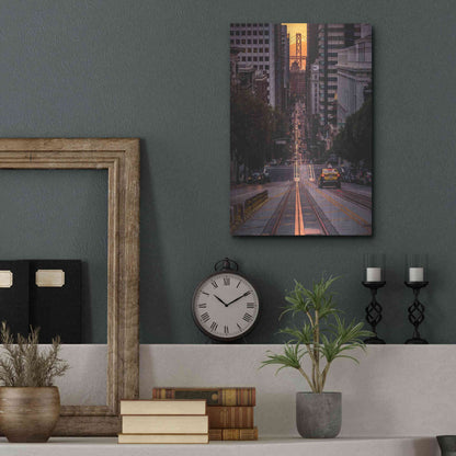 Luxe Metal Art 'The Cab' by Bruce Getty, Metal Wall Art,12x16