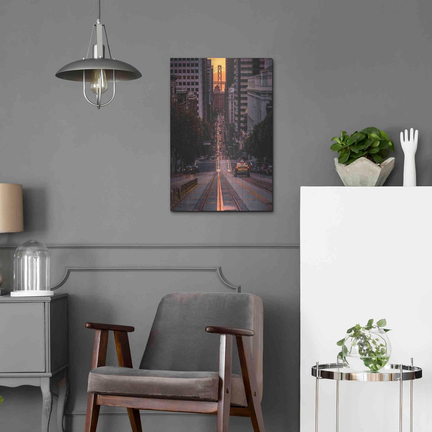 Luxe Metal Art 'The Cab' by Bruce Getty, Metal Wall Art,16x24