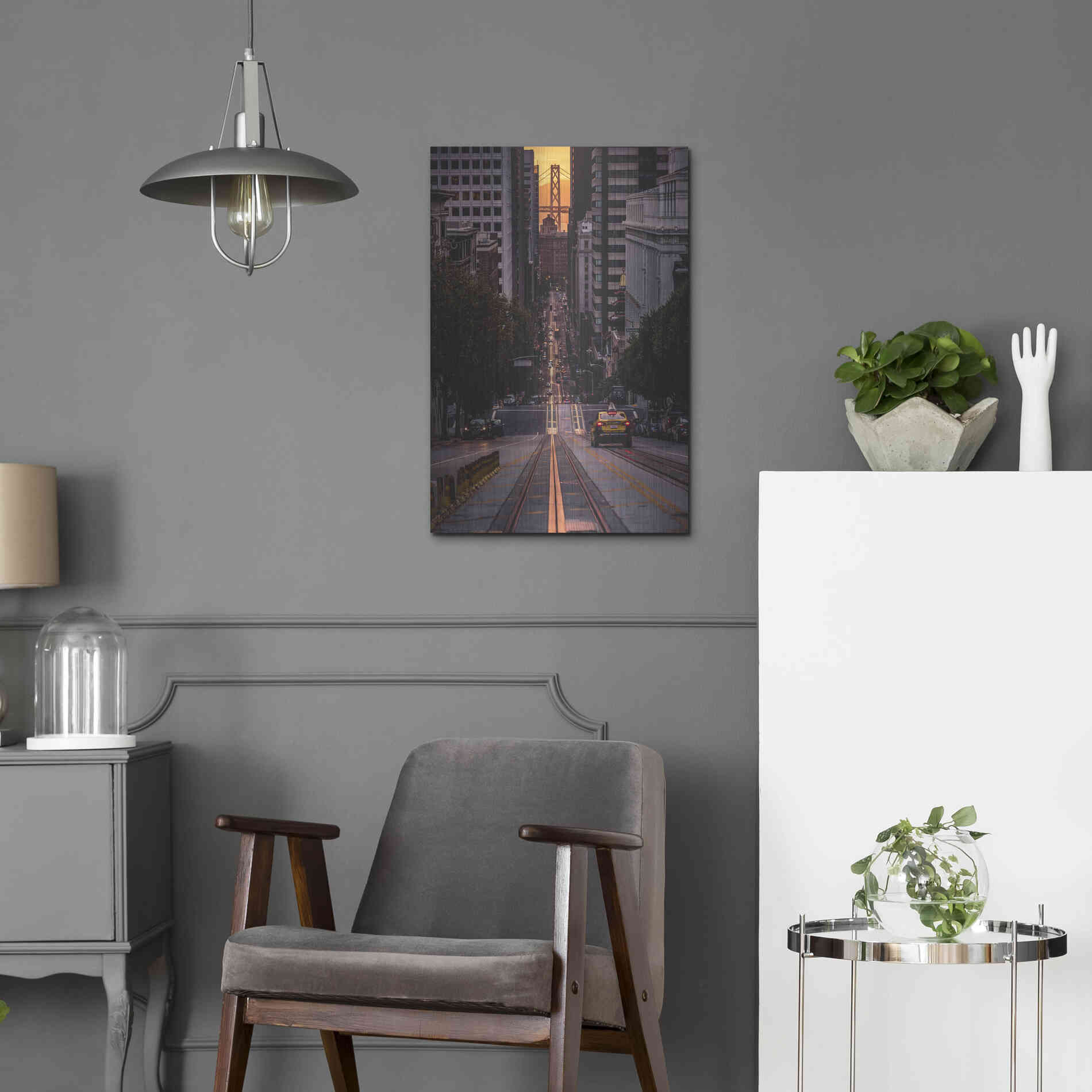 Luxe Metal Art 'The Cab' by Bruce Getty, Metal Wall Art,16x24