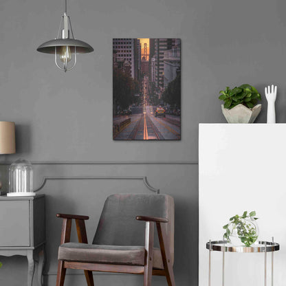 Luxe Metal Art 'The Cab' by Bruce Getty, Metal Wall Art,16x24