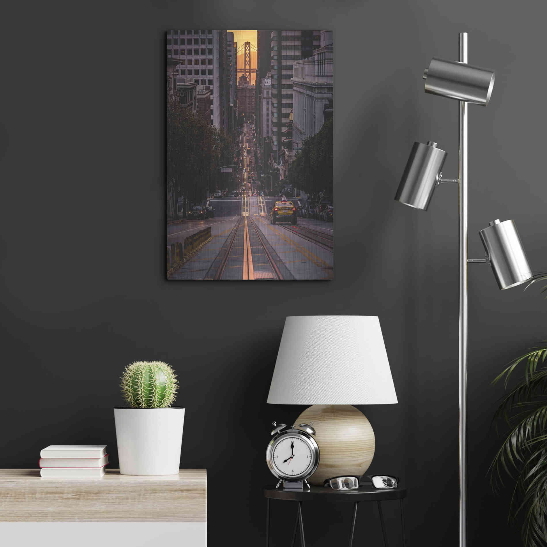Luxe Metal Art 'The Cab' by Bruce Getty, Metal Wall Art,16x24