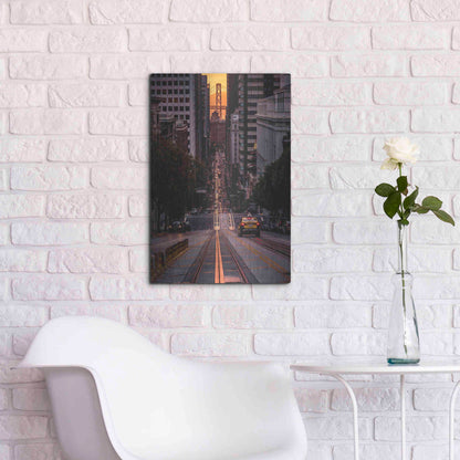 Luxe Metal Art 'The Cab' by Bruce Getty, Metal Wall Art,16x24