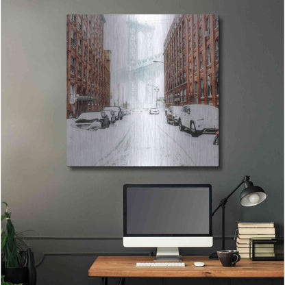 Luxe Metal Art 'The New York Blizzard 2' by Bruce Getty, Metal Wall Art,36x36