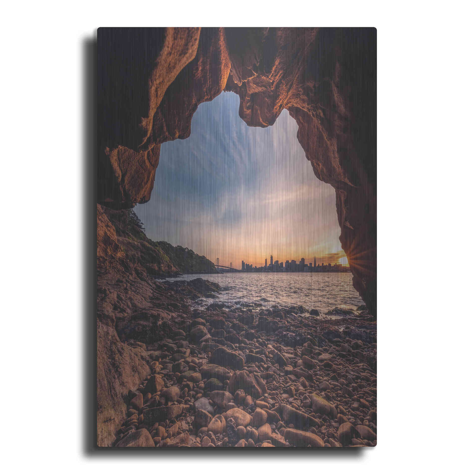 Luxe Metal Art 'Treasure Island Cave' by Bruce Getty, Metal Wall Art