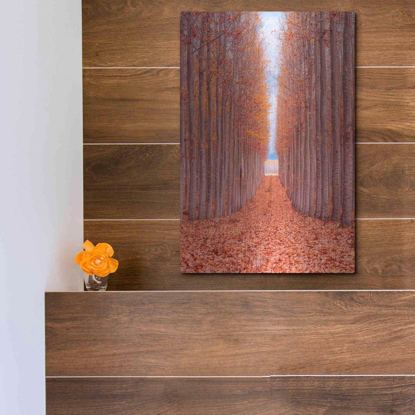 Luxe Metal Art 'Tree Farm' by Bruce Getty, Metal Wall Art,12x16