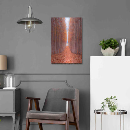 Luxe Metal Art 'Tree Farm' by Bruce Getty, Metal Wall Art,16x24