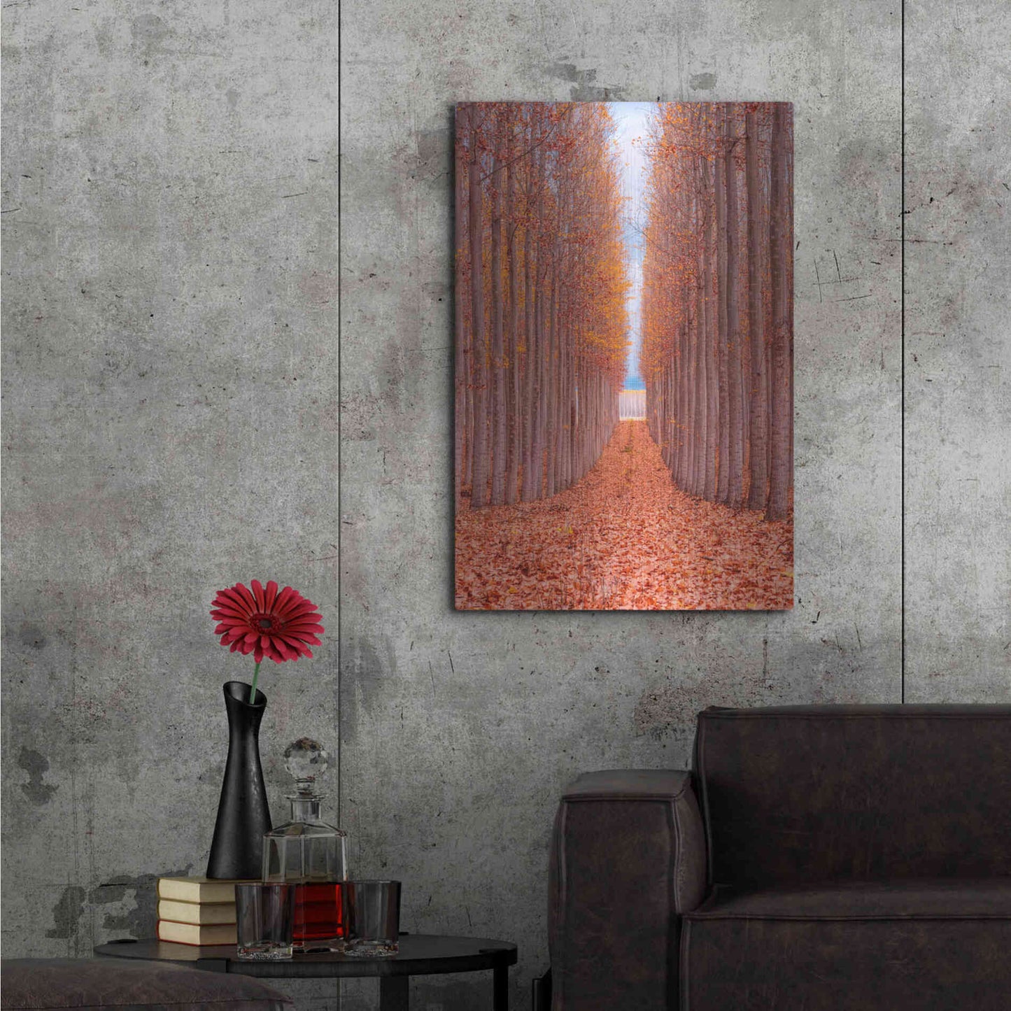 Luxe Metal Art 'Tree Farm' by Bruce Getty, Metal Wall Art,24x36