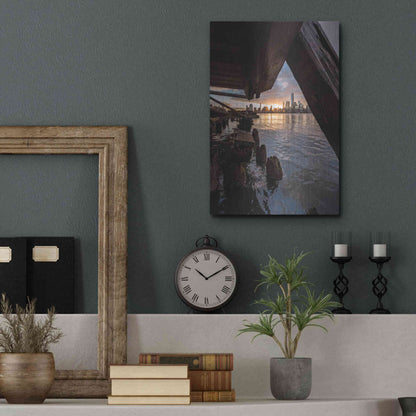 Luxe Metal Art 'Under the Pier' by Bruce Getty, Metal Wall Art,12x16