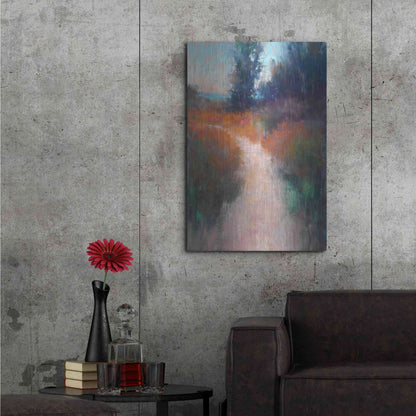 Luxe Metal Art 'Behind the Trees' by Alejandra Goss, Metal Wall Art,24x36