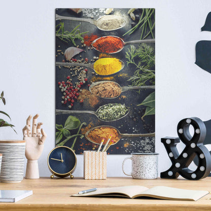 Luxe Metal Art 'A Pinch of Spice' Metal Wall Art,12x16